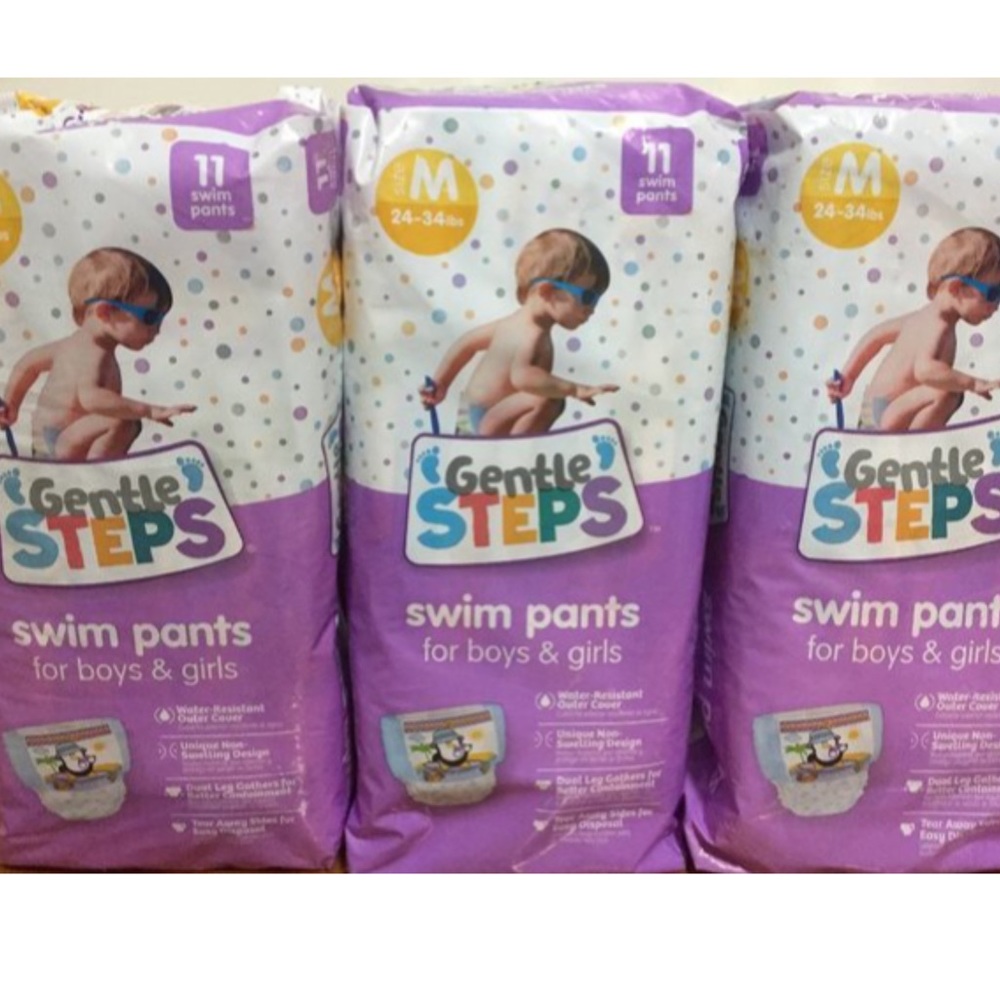 3 pack Gentle Steps Swim Pants